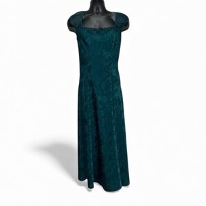 Teal Lace Midi Dress Size M Victoria’s Secret Vintage-Inspired Holiday Dress